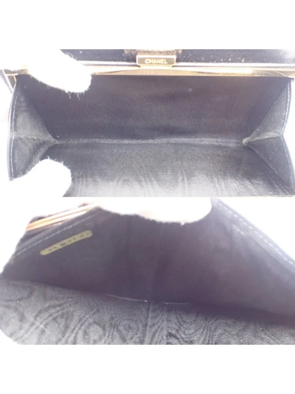 Chanel CC Bifold Wallet Black Caviar Leather